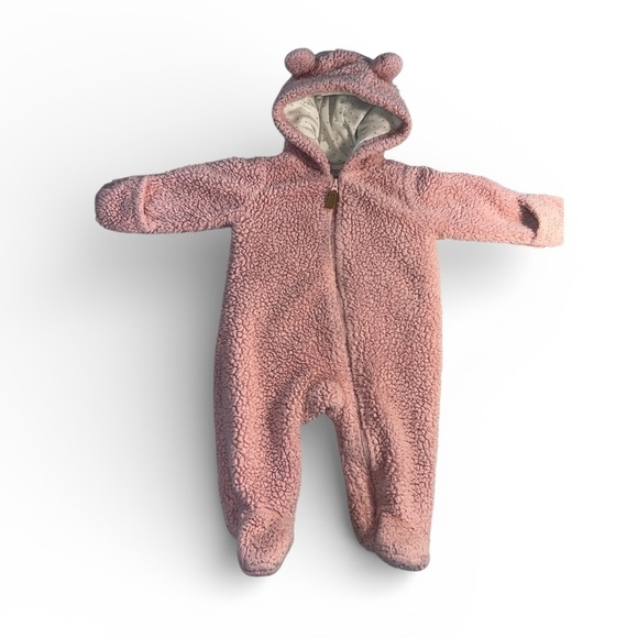 Carter's Other - Carter's Pink Sherpa Baby Footie
